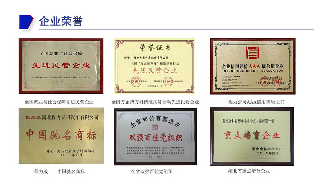 程力企业真人游戏第一品牌的荣誉证书